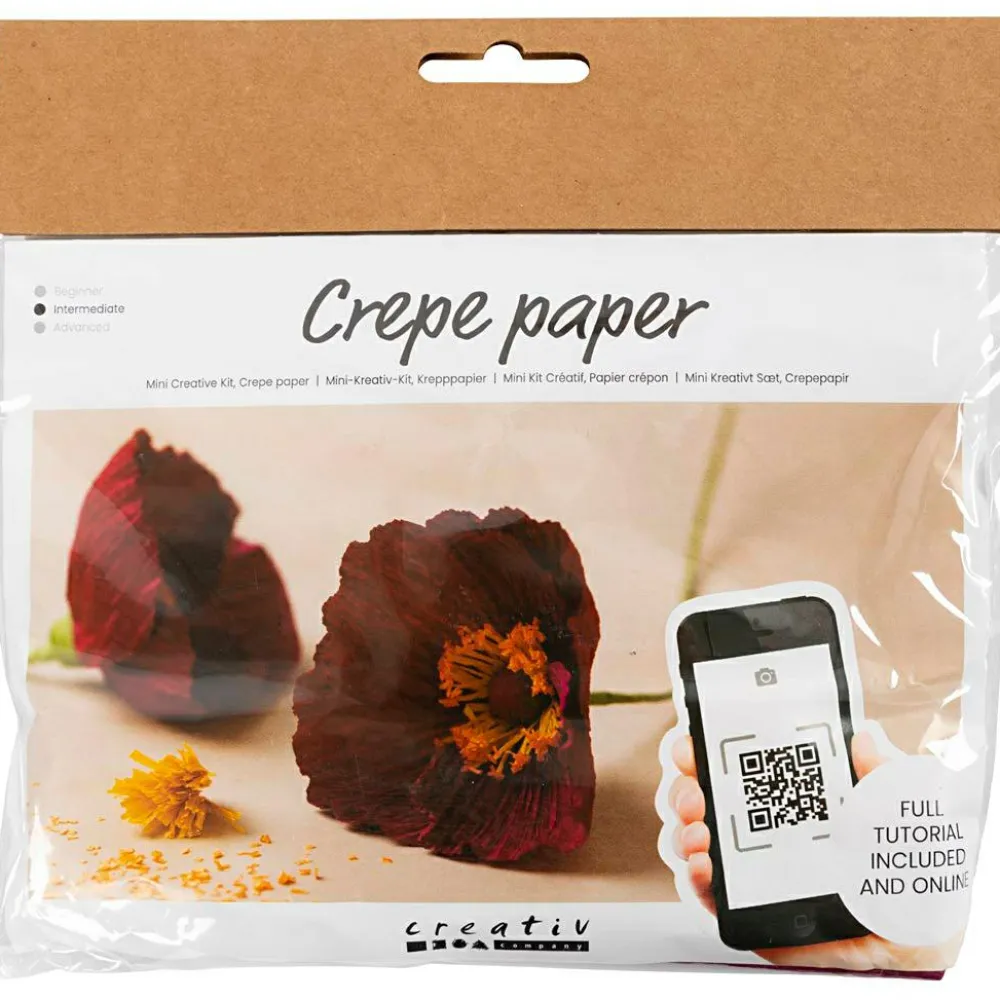 New Creativ Company Crepepapir mini - Valmuer