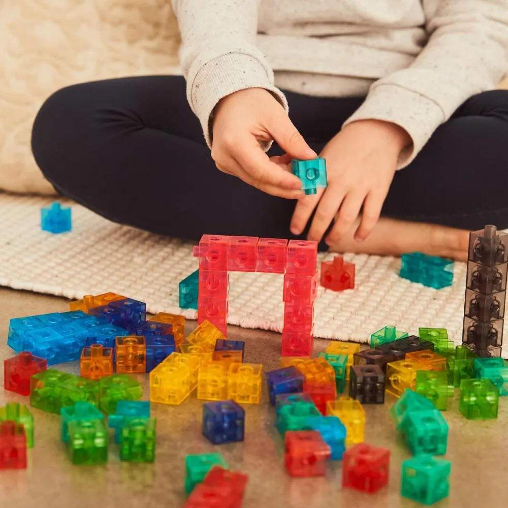 Cubes 2 cm - Transparent, 100 stk