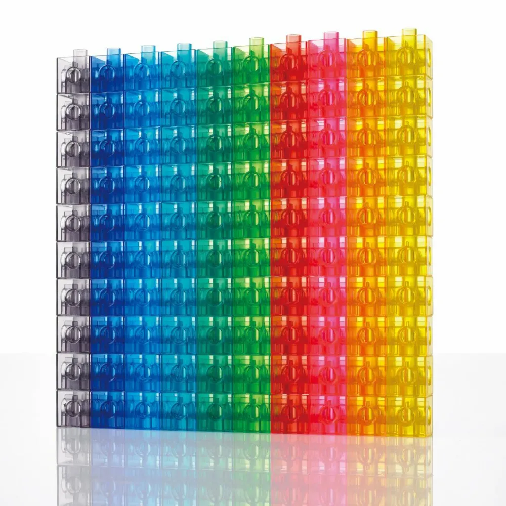 Cubes 2 cm - Transparent, 100 stk