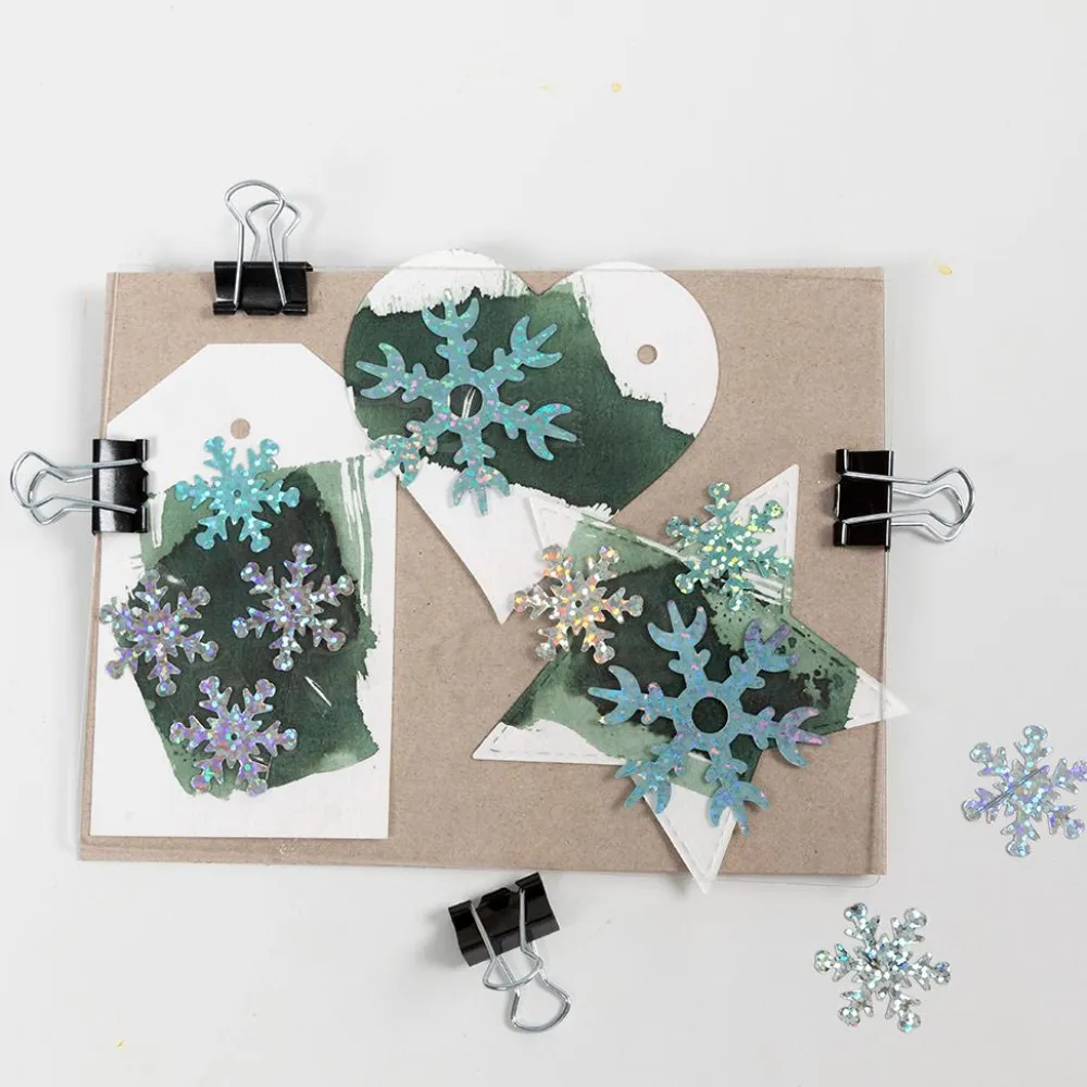 New Creativ Company Cyanotypi (lystryk) - Lav julegave-mærker, 36 stk