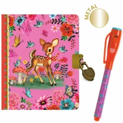 New Djeco Dagbog med lås og magisk pen - Fiona