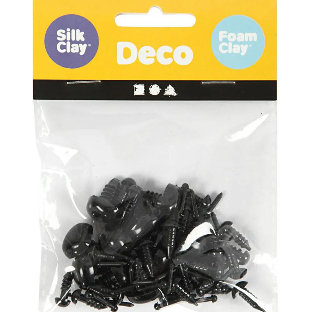 Clearance Creativ Company Dekorationsdele - Øjne + snuder, 20 sæt