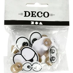 Best Creativ Company Dekorationsdele - Sjove øjne, 9 stk ass.