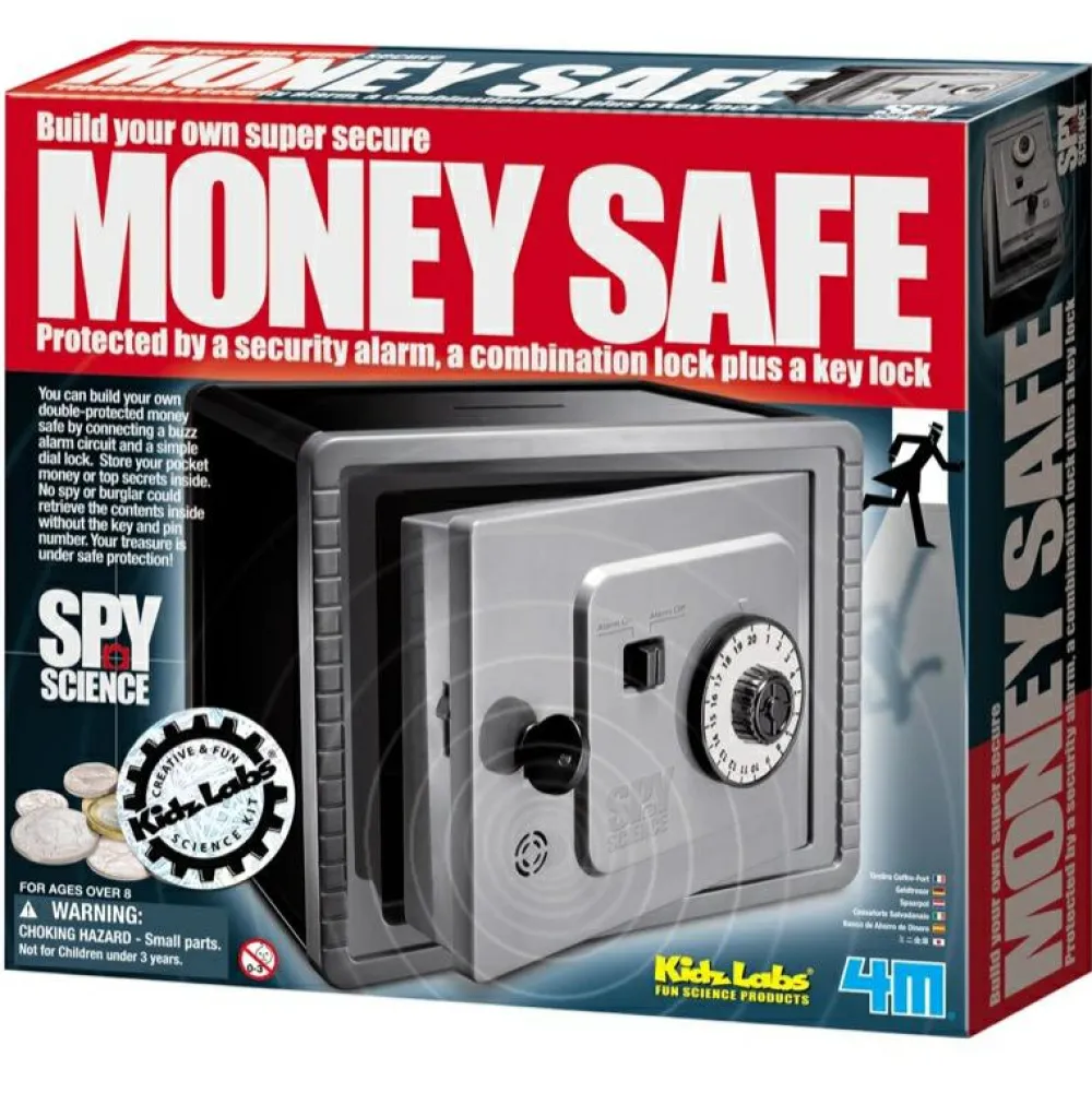 Outlet 4M Den lille detektiv - Pengeskab med alarm