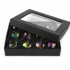 Hot Diamanter Ø3 cm. - Regnbue - 12 stk