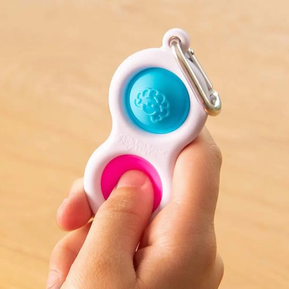 Hot Fat Brain Toys Dimpl - Boblepanel nøglering (ass. farver) 1 stk.