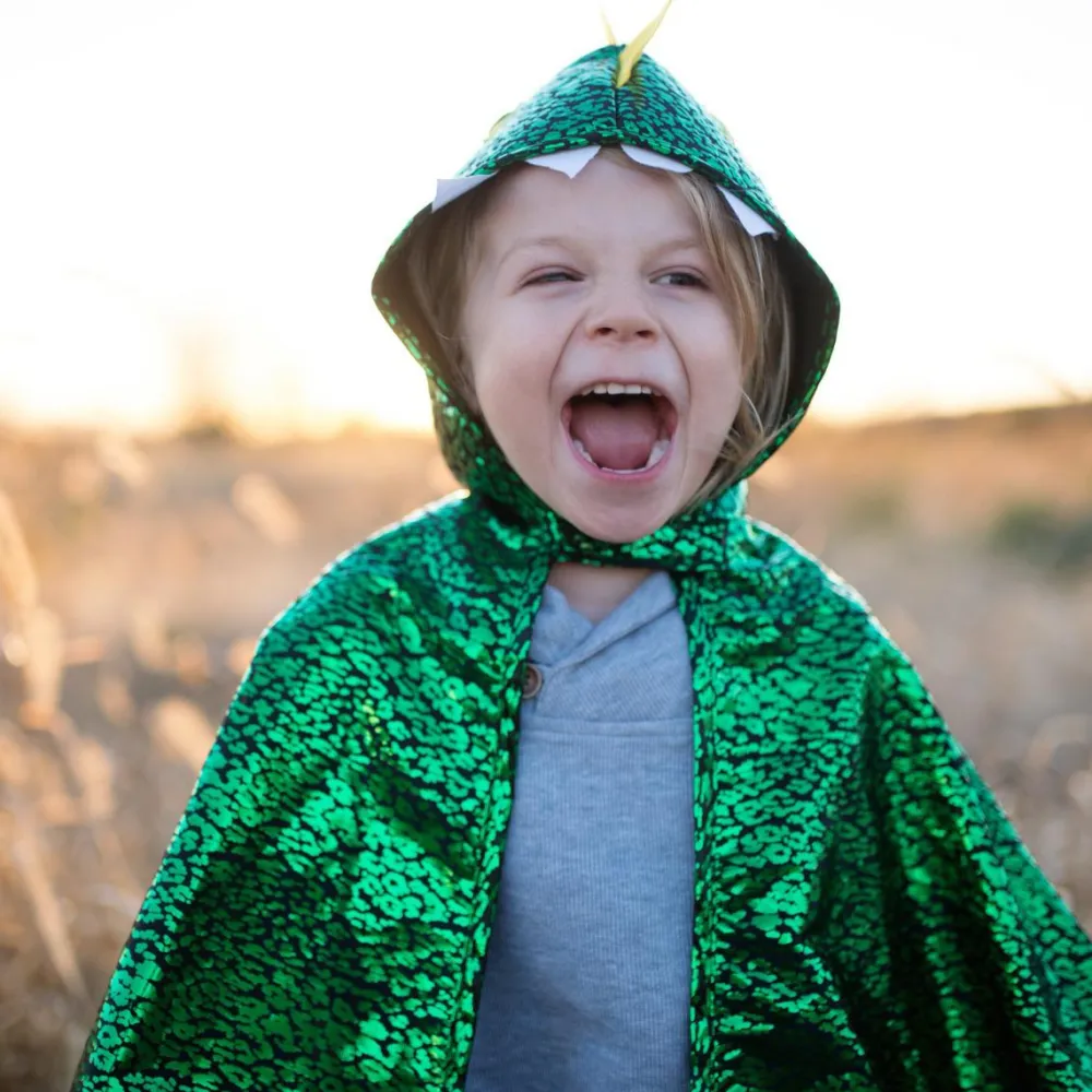 Best Great Pretenders Dragekappe - Grøn/gul, str. 2-3 år