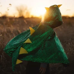 Best Great Pretenders Dragekappe - Grøn/gul, str. 2-3 år