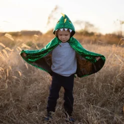 Best Great Pretenders Dragekappe - Grøn/gul, str. 2-3 år