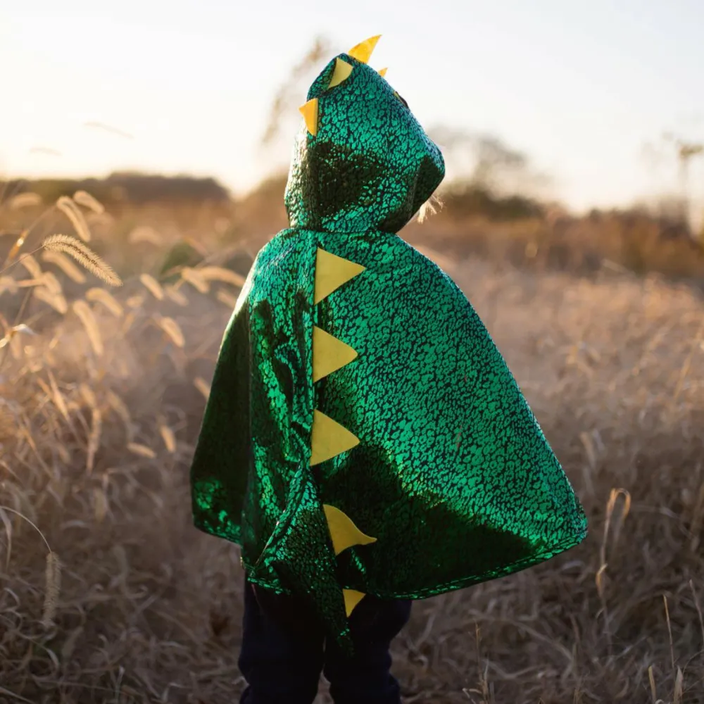 Best Great Pretenders Dragekappe - Grøn/gul, str. 2-3 år