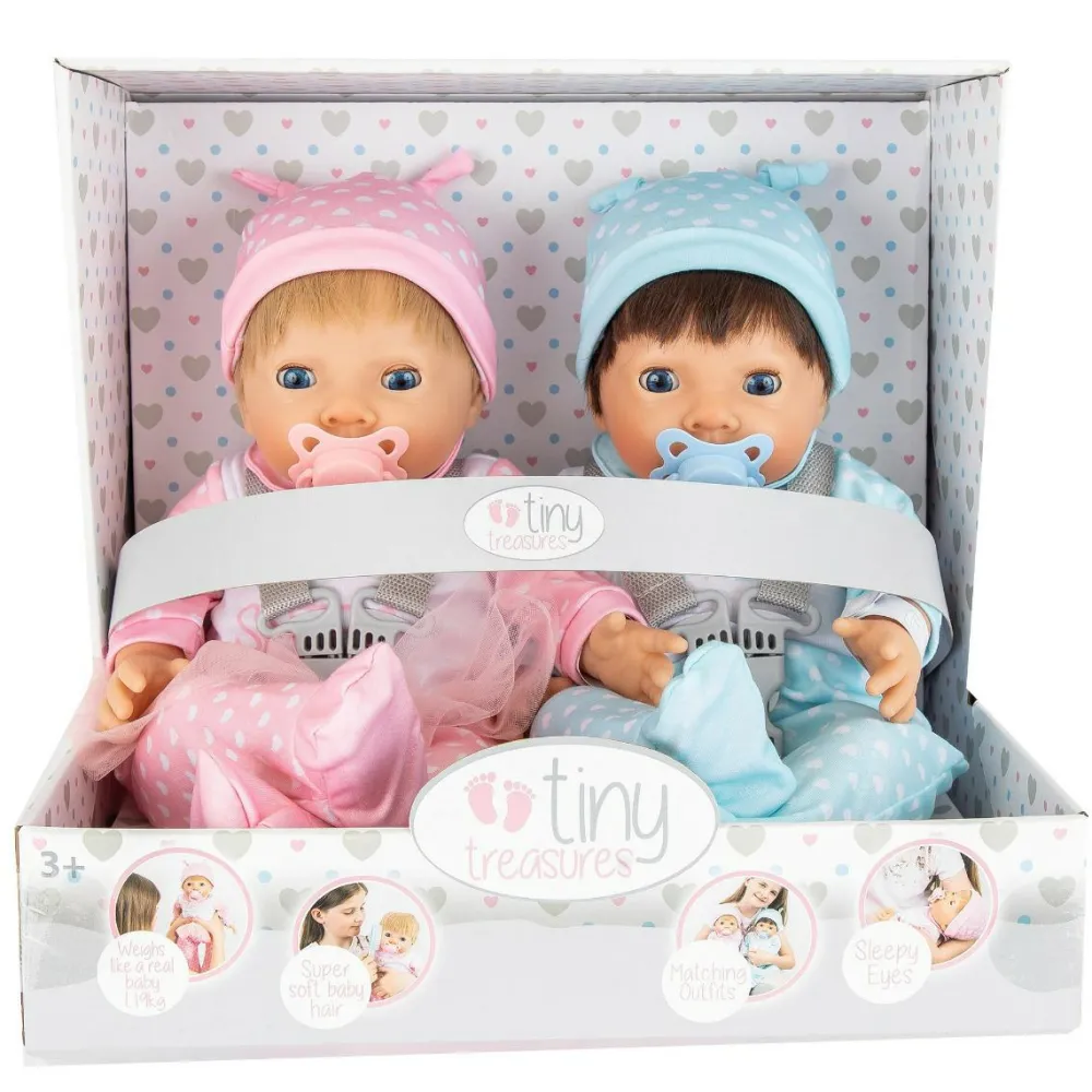 Best Dukke 1.255 gram - Tvillinger, 45 cm.