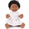 Discount Dukke m. Downs syndrom - Pige, sort hår, 40 cm