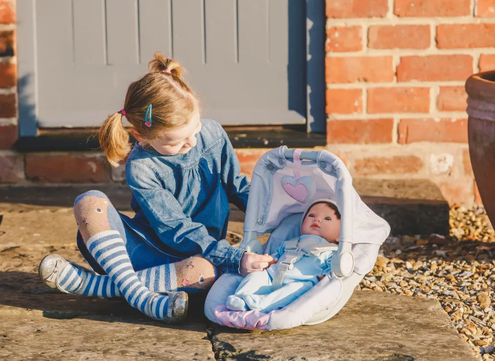 Clearance Dukke tilbehør - Autostol, 45 cm.