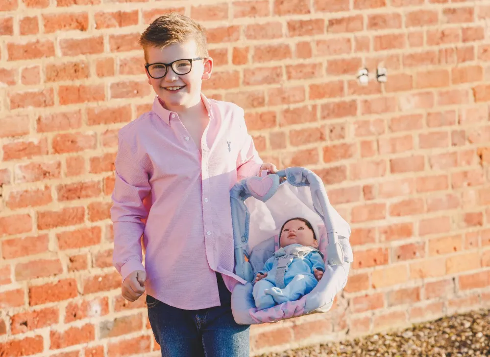 Clearance Dukke tilbehør - Autostol, 45 cm.