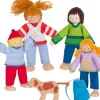 New goki Dukkehus - Dukkefamilie inkl. hund