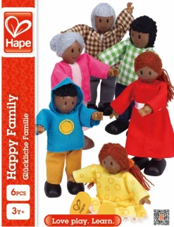 Hape Dukker 11 cm. - A: 6 familiemedlemmer