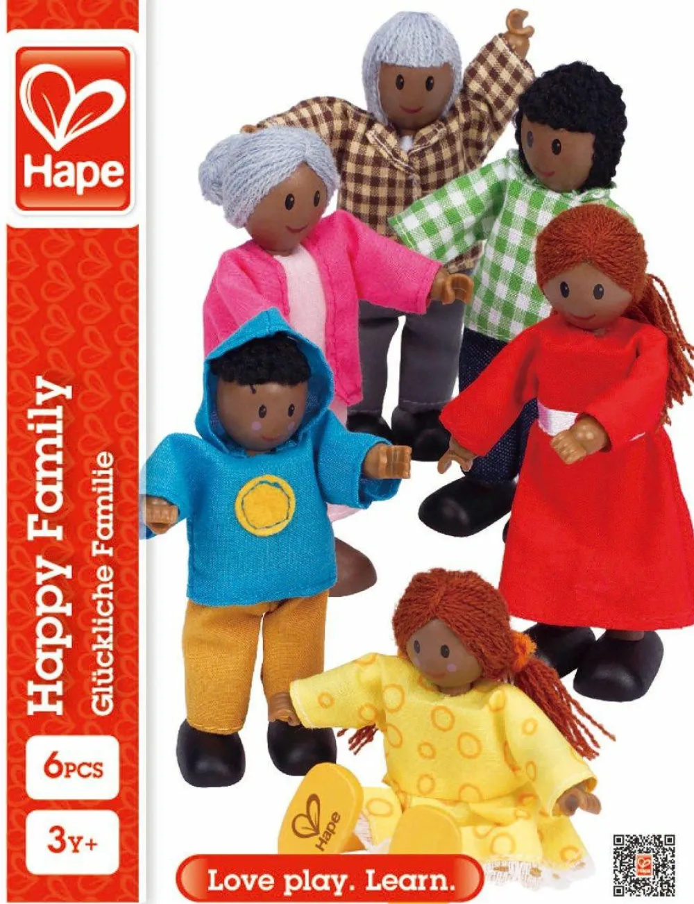 Hape Dukker 11 cm. - A: 6 familiemedlemmer