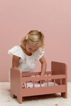 Dukkeseng inkl. sengesæt - Rosa