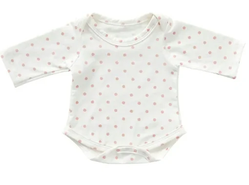 Outlet byASTRUP Dukketøj - Langærmet body m. prikker - Flere str.