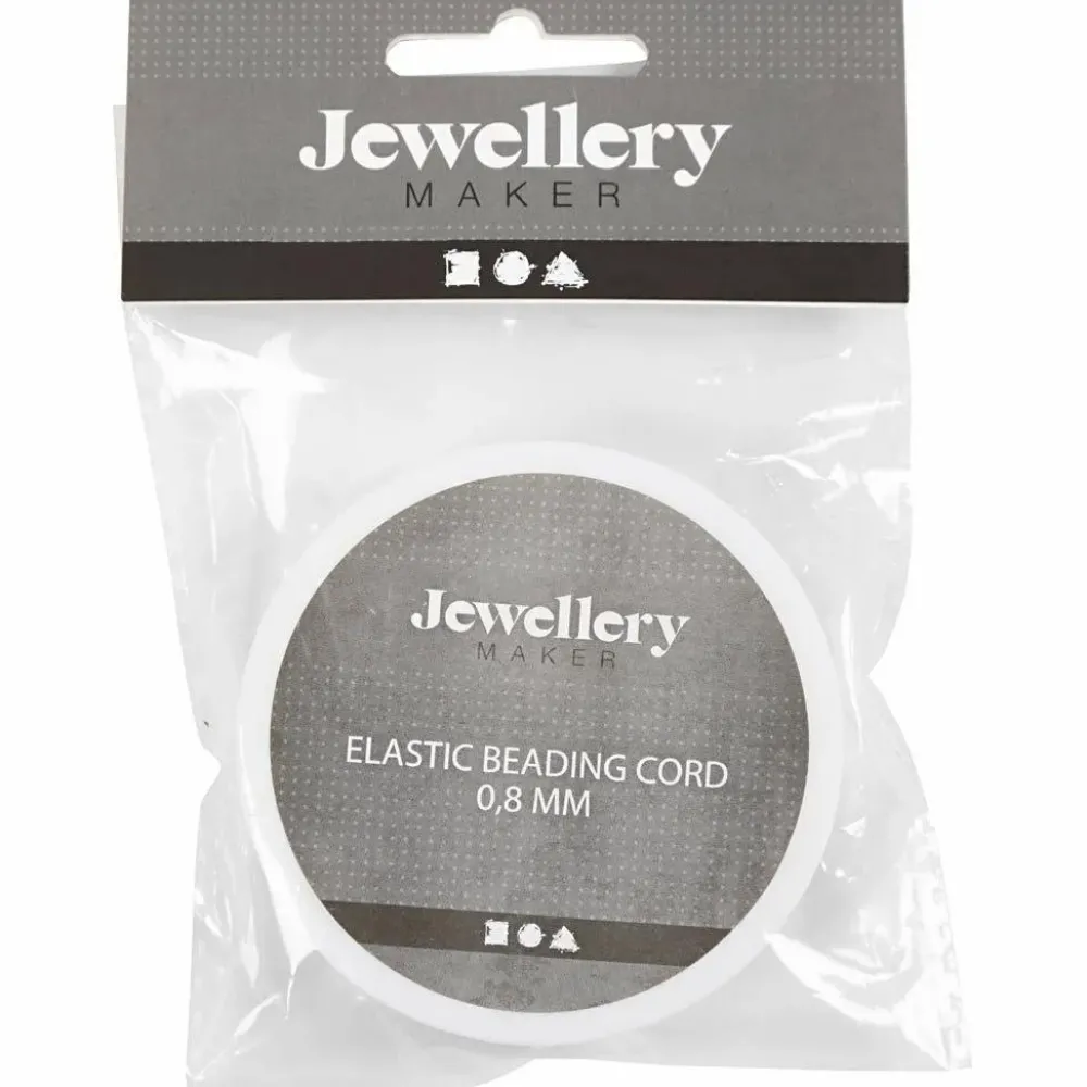 Clearance Creativ Company Elastiksnor til smykker Ø 0,8 mm - 10 meter
