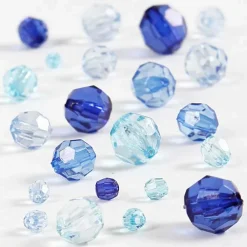 Outlet Creativ Company Facetperlemix  - Blå, 45 gr.