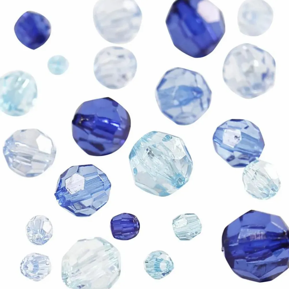 Outlet Creativ Company Facetperlemix - Blå, 45 gr.