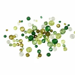 New Creativ Company Facetperlemix - Grøn, 45 gr.