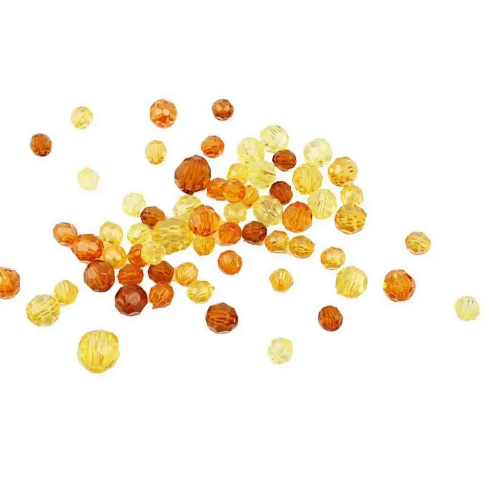 Creativ Company Facetperlemix - Gul, 45 gr.