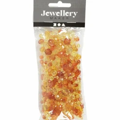 Creativ Company Facetperlemix - Gul, 45 gr.