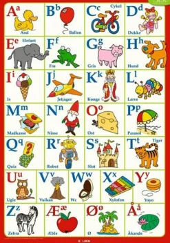 Discount Forlaget Bolden Fakta-plakat: Alfabetet (70 x 100 cm.)