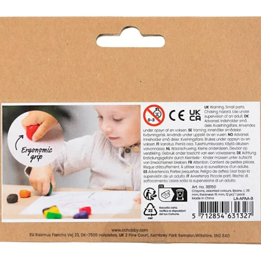 Outlet Creativ Company Farvekridt - Ergonomiske, 12 stk