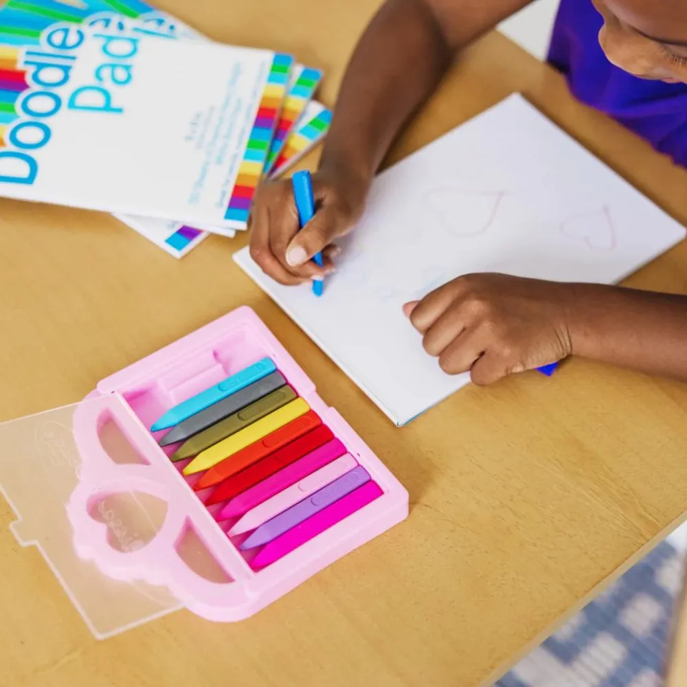 Sale Melissa & Doug Farvekridt i hjerteæske, 12 stk