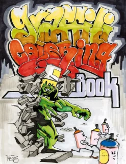 Best Farvelægningsbog - Graffiti