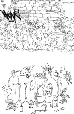 Best Farvelægningsbog - Graffiti