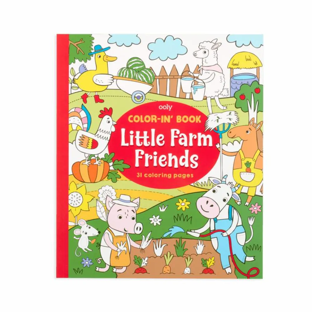Sale OOLY Farvelægningsbog - Little Farm Friends