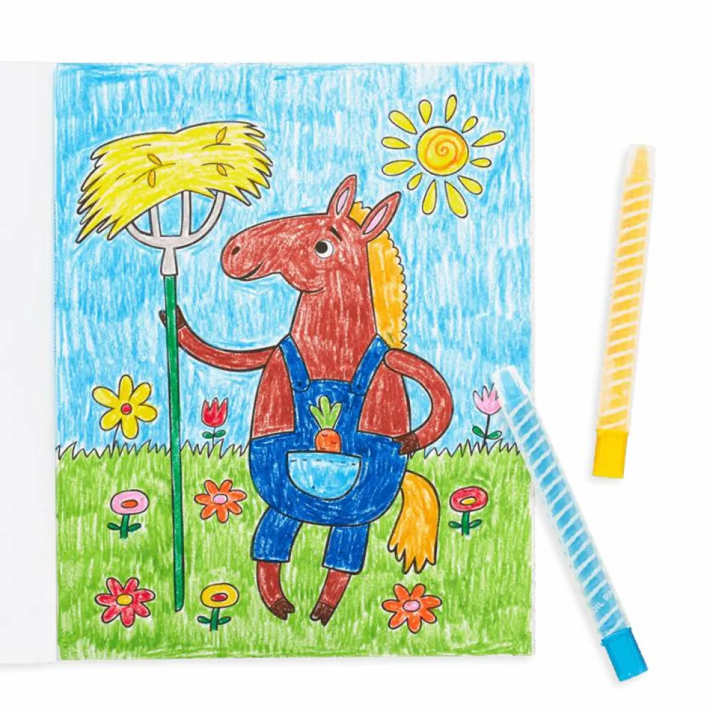 Sale OOLY Farvelægningsbog - Little Farm Friends