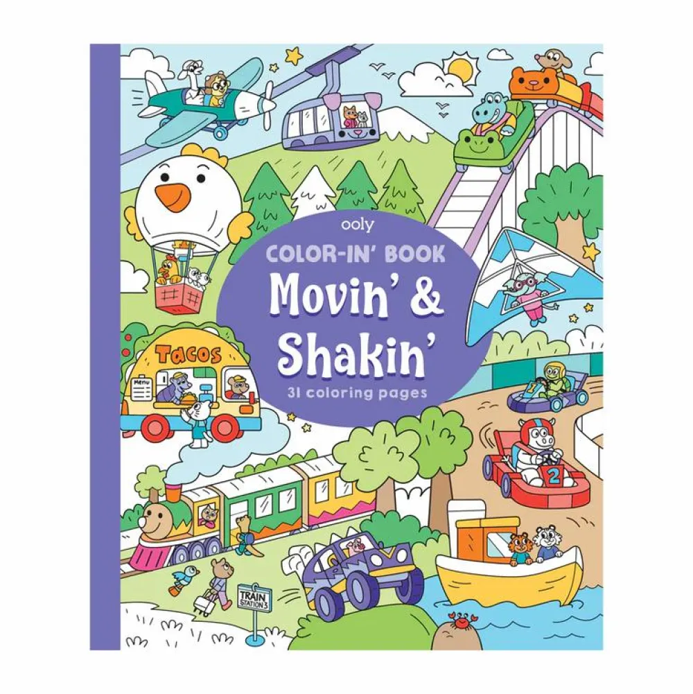 Hot OOLY Farvelægningsbog - Movin' & Shakin'