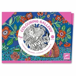 Hot Djeco Farvelægningsplakater - Blomster, 3 stk