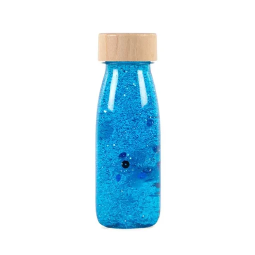 Hot Fascinationsflaske - Blå glitter