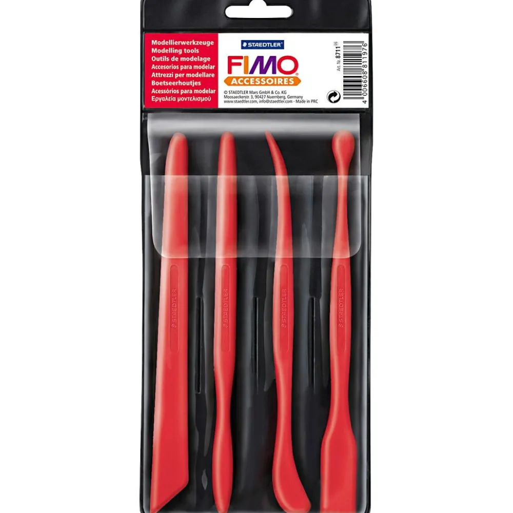 New FIMO værktøj i plast, 4 stk