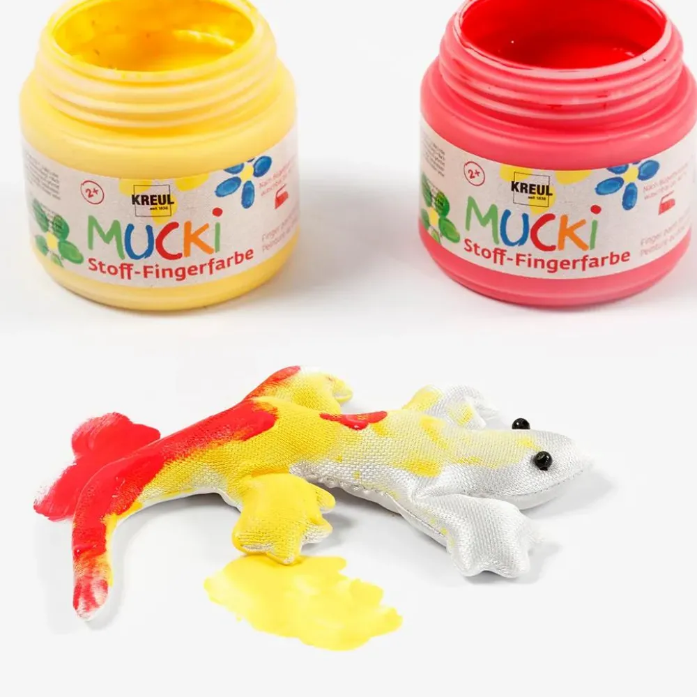 Best Finger- og tekstilmaling 150 ml - Basis, 4 stk