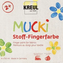 Best Finger- og tekstilmaling 150 ml - Basis, 4 stk