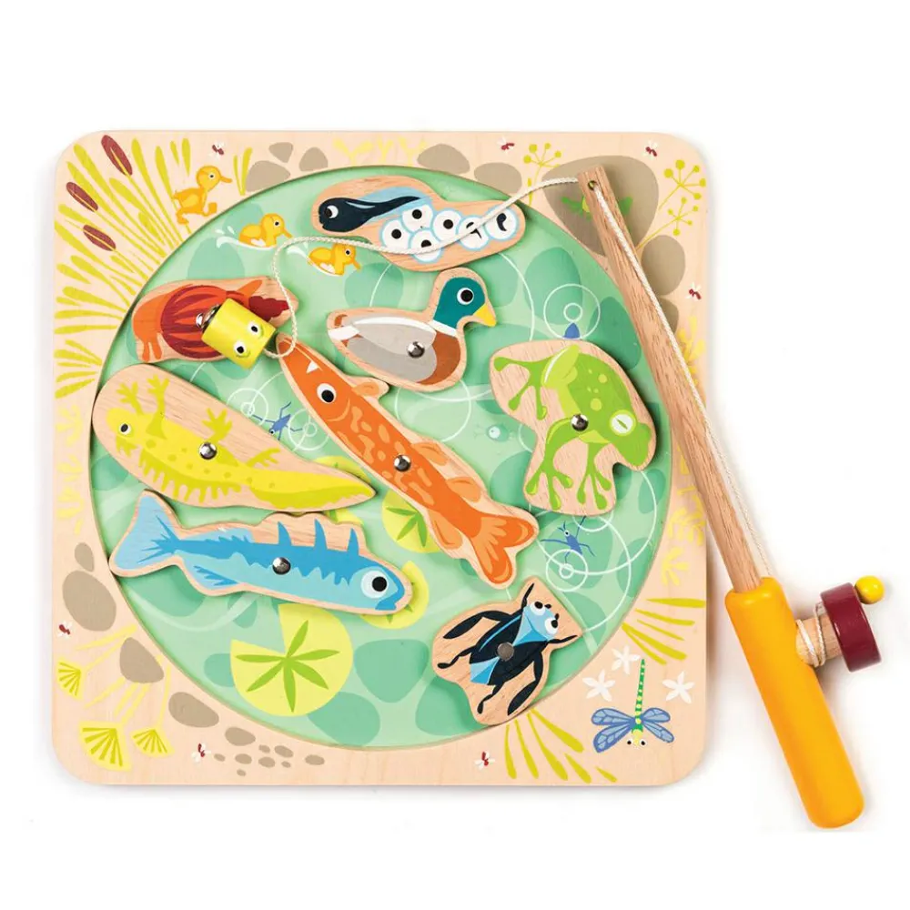 Online Tender Leaf Fiskespil, magnetisk - Vandhullet