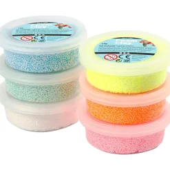 New Creativ Company Foam Clay 6 x 14 gr. - Glitter