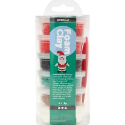 Hot Creativ Company Foam Clay 6 x14 gr. - Julefarver