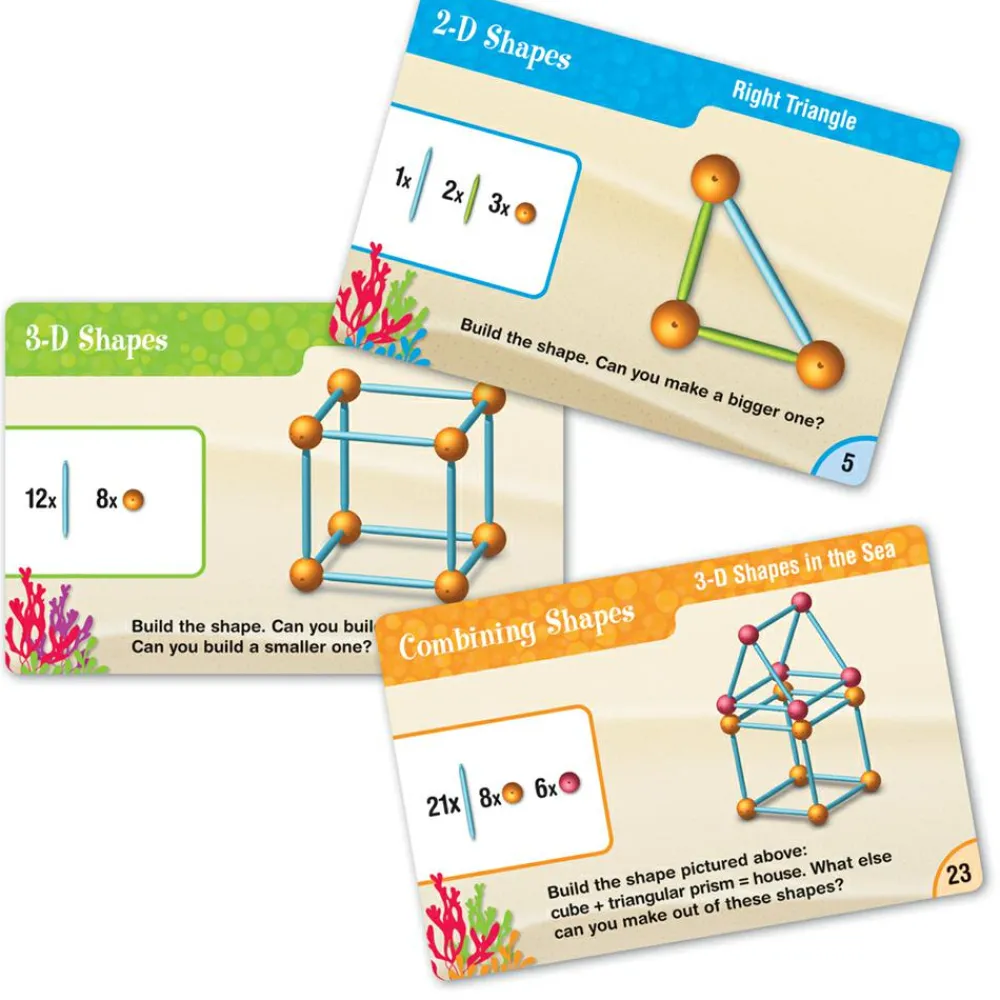 Discount Learning Resources Geometrisk byggesæt, 129 dele