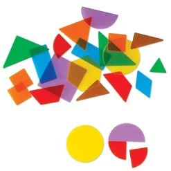 Clearance Learning Resources Geometriske former, transparente - 408 stk.