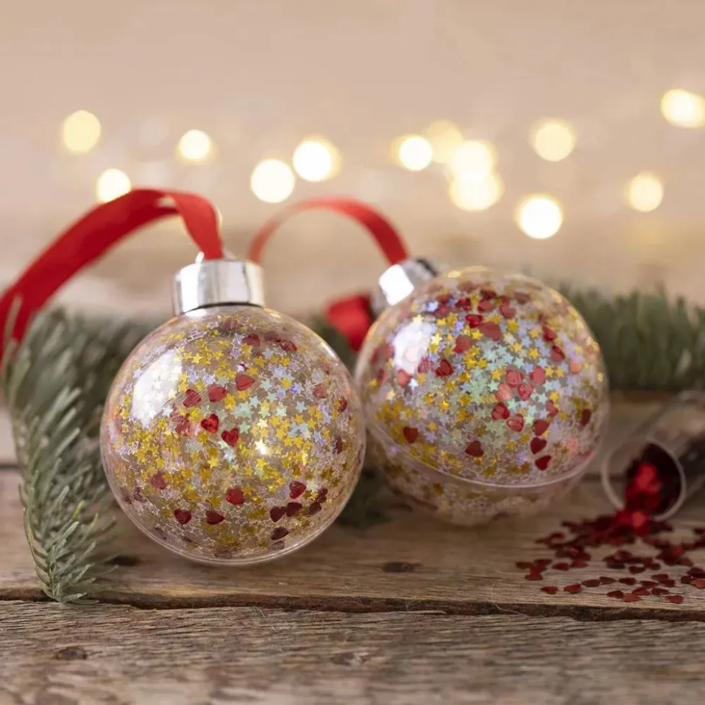 Creativ Company Glimmer & pailletter - Pastel, 6 x 7 ml.