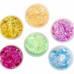 New Creativ Company Glitter Clay 6 x 20 ml - Basisfarver