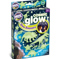 Brainstorm Glow - Dinosaurer + stjerner, 12 dele